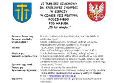 VI Turniej Szachowy im. Królowej Jadwigi w Sierczy