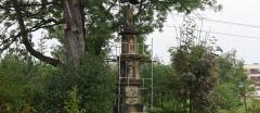 Demontaż kapliczki przy ul. Sadowej w Wieliczce