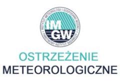 Ostrzeżenie meteorologiczne - burze
