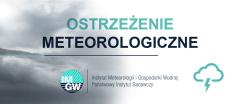 Ostrzeżenie meteorologiczne - burze