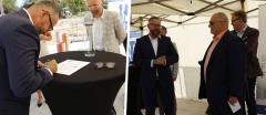 Wmurowanie kamienia węgielnego pod rozpoczętą inwestycję ATT Stainless Steel Engineering w Kokotowie