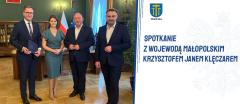 Spotkanie Burmistrza Miasta i Gminy Wieliczka z Wojewodą Małopolskim