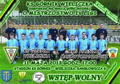 Zapraszamy na mecz KS Górnik Wieliczka - MKS Halniak Maków Podhalański